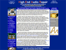 Tablet Screenshot of highendaudiorepair.com